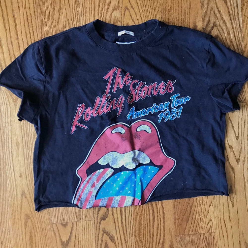 Vintage Tommy Hilfiger Rolling Stones Crop Tee